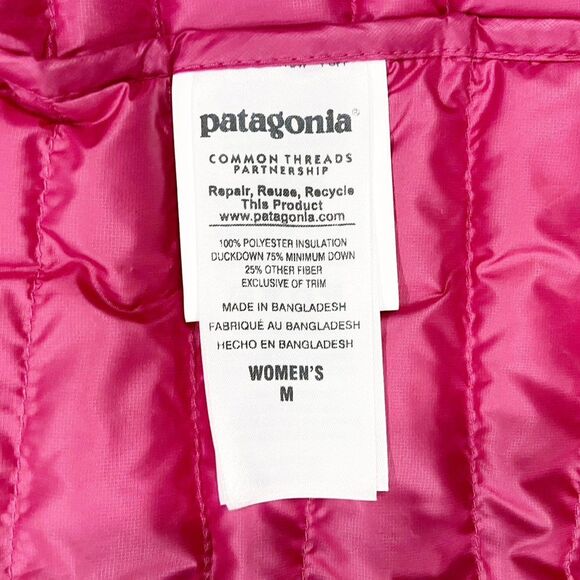 NWT Patagonia Women's Fiona Parka Light-weight Down Insulation Pink Jacket Med - Picture 8 of 12